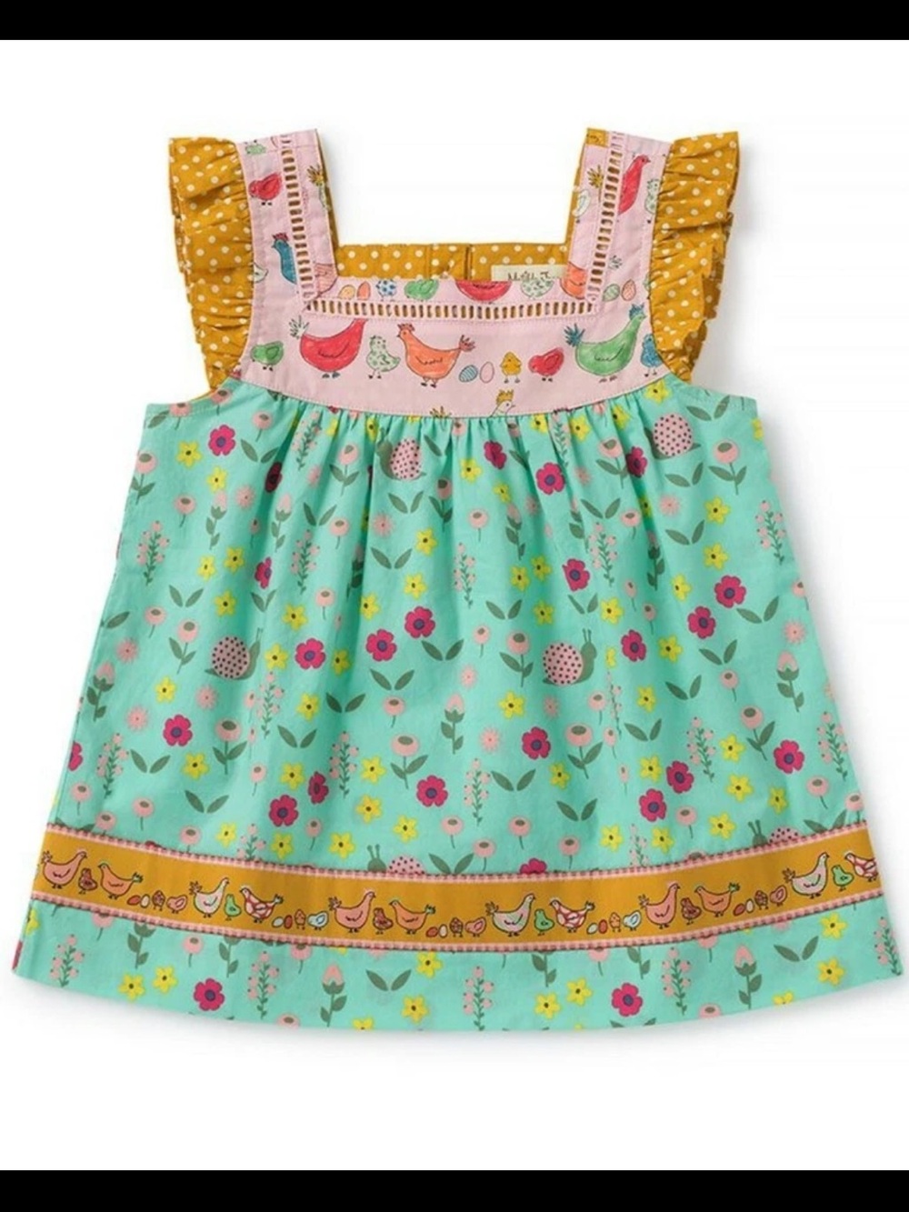 Matilda Jane Girls Tell Me Tales Chicken Top Size 4T